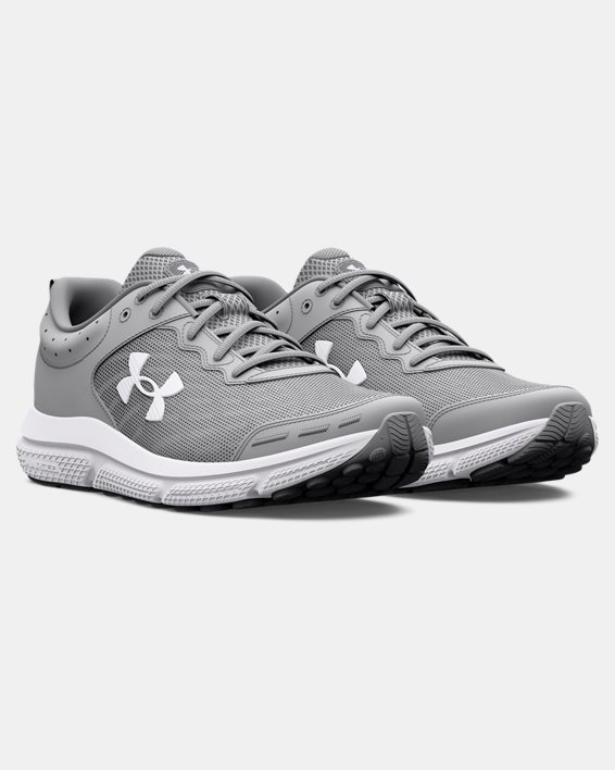 Men's UA Charged Assert 10 Running Shoes, Gray, pdpMainDesktop image number 3